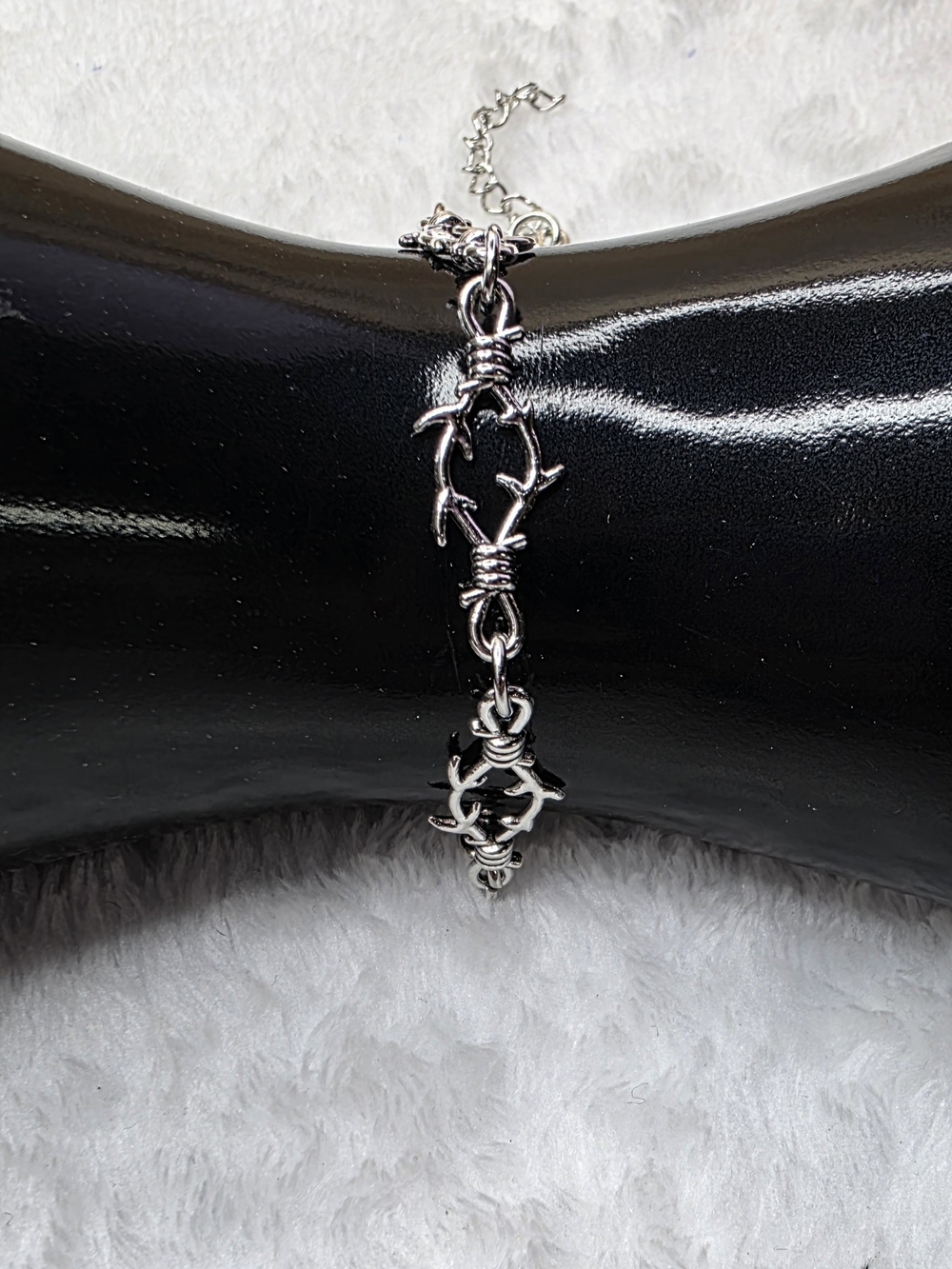Silver Tone Women's Branch Link Bracelet